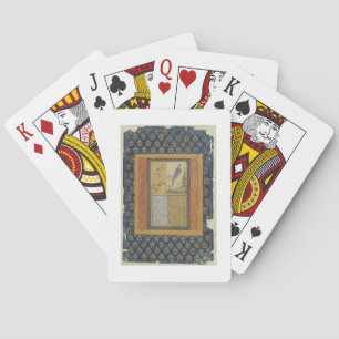 Jeu De Cartes Étude d'oiseau et calligraphie, Golconda, Andhra P