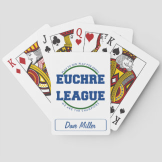 Jeu De Cartes Euchre League Play For Keeps Team Personnaliser No