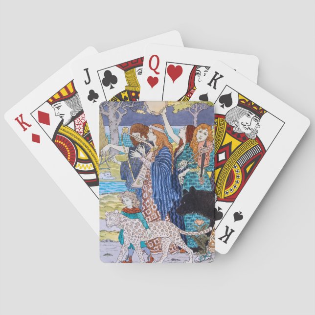 Jeu De Cartes Eugene Grasset - Panneau décoratif Harmony (dos)