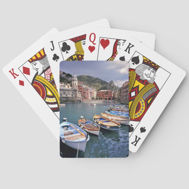 Jeu De Cartes Europe, Italie, Vernazza. Bateaux aux peintures vi (dos)