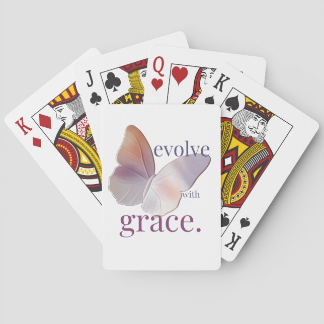 Jeu De Cartes Évoluer avec le thème de grâce (dos)