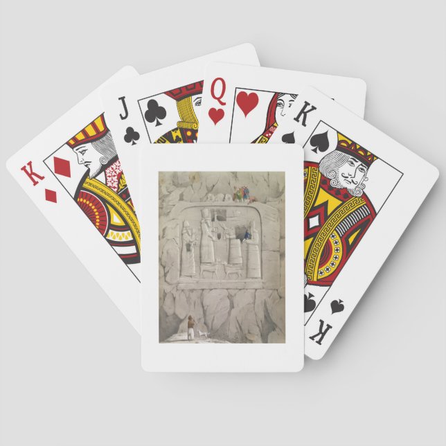 Jeu De Cartes Examen d'une sculpture rocheuse assyrienne, de 'Di (dos)
