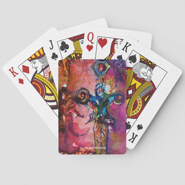 Jeu De Cartes EXCALIBUR / Magie et mystère (dos)