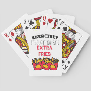 Jeu De Cartes Exercice Pensée Dit Extra Fries Exercice Gym