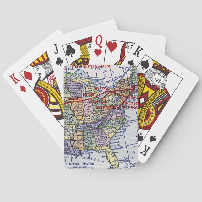 JEU DE CARTES EXPÉDITION D'EXPRESS AMÉRICAINS (dos)