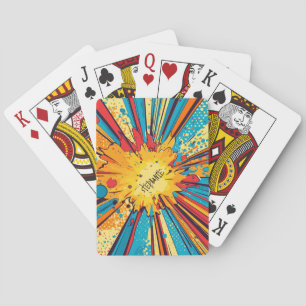 Jeu De Cartes Explosion d'art pop de style comique (11)