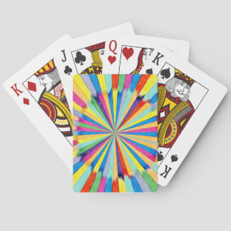 Jeu De Cartes Explosion Radiale Colorée