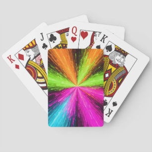 Jeu De Cartes Explosion radiale néon