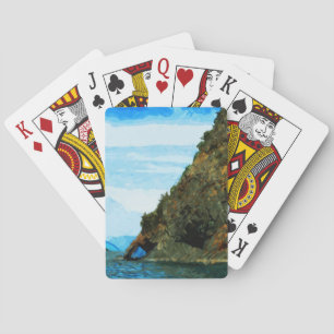 Jeu De Cartes Extérieur de la baie de Seward Alaska Abstrait