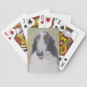 Jeu De Cartes EZ Borzoi Russe Wolfhound Dog Jouer aux cartes