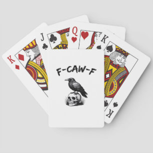Jeu De Cartes F-Caw-F Halloween Corbeau Crâne Humour Gothique Dr