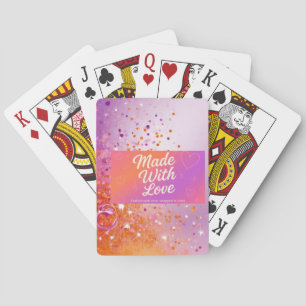 Jeu De Cartes Fabriqué Avec Le Gant De Golf Amour