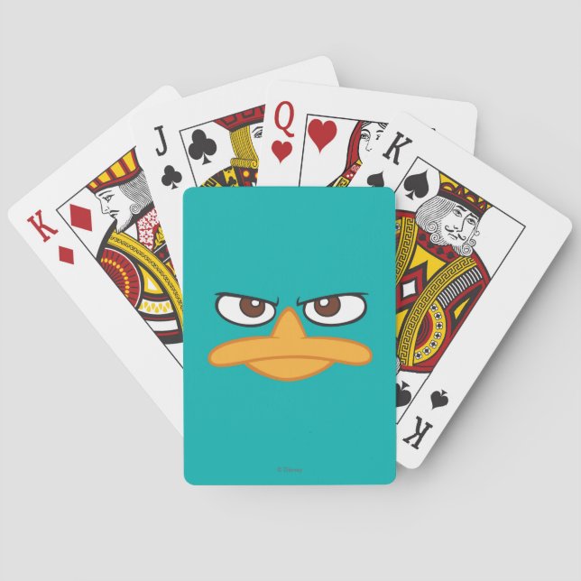 Jeu De Cartes Face de l'agent P (dos)