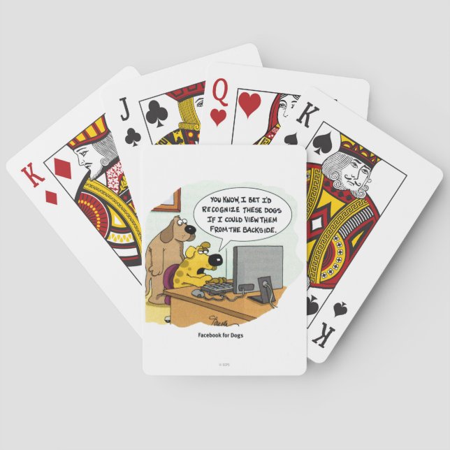 Jeu De Cartes Facebook pour chiens (dos)