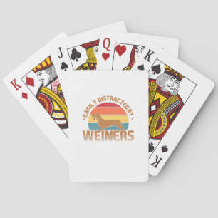 Jeu De Cartes Facilement Distrait Par Les Weiners