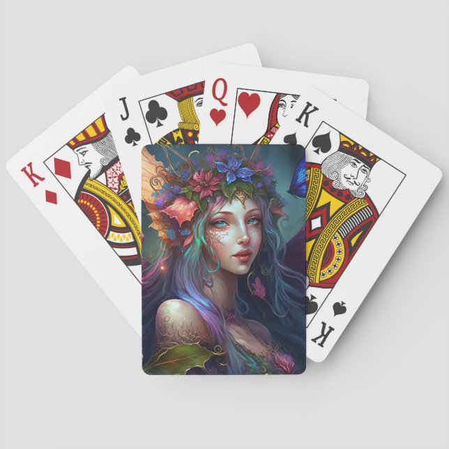 Jeu De Cartes Fairy Girl Imaginaire Art Jouer des cartes (dos)