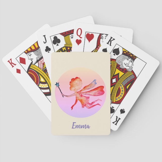 Jeu De Cartes Fairy Magic Personnalisé Jouer Cartes (dos)