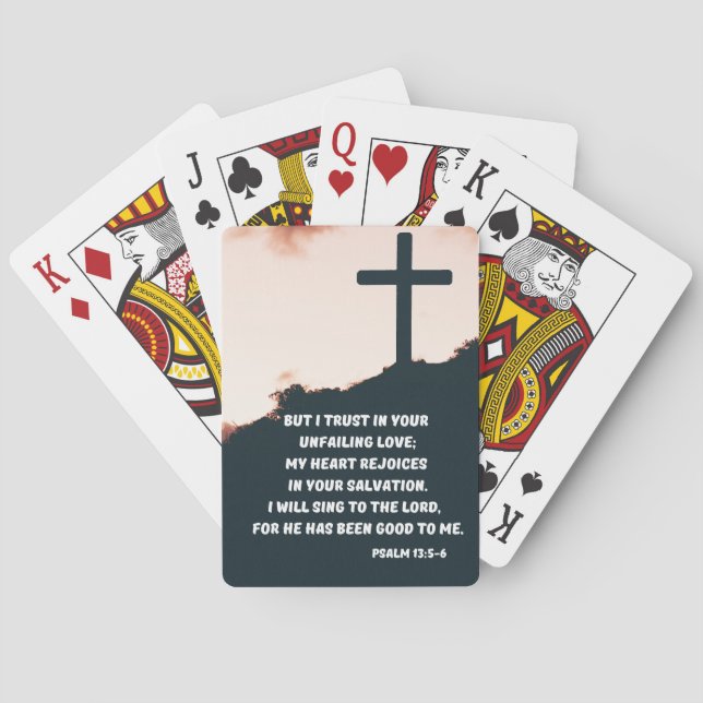 Jeu De Cartes Faites Confiance À Dieu Et Chantez Vers Lui Psaume (dos)