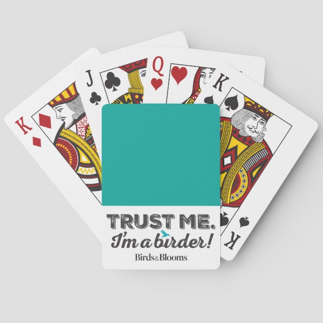 Jeu De Cartes Faites-moi confiance. Je suis Birder ! (dos)