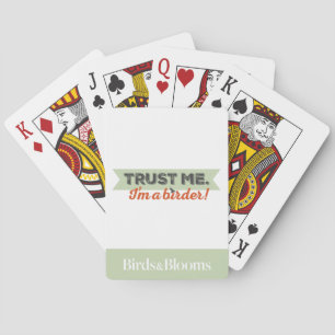 Jeu De Cartes Faites-moi confiance. Je suis un Birder ! Ruban