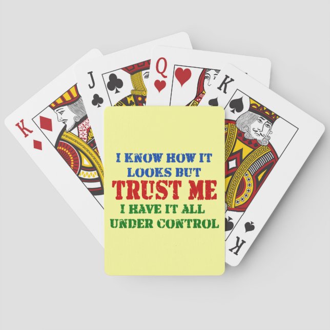 Jeu De Cartes Faites-moi confiance — Tout sous contrôle (dos)