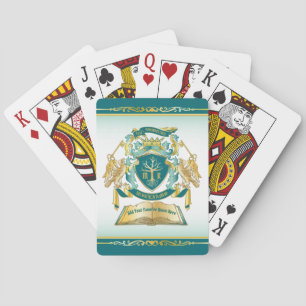 Jeu De Cartes Faites votre propre Emblem Tree Livre clé Couronne