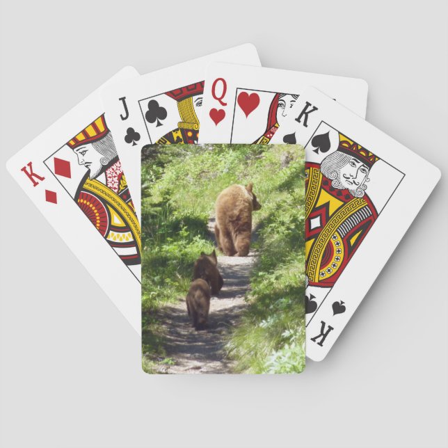 Jeu De Cartes Famille d'ours brun (dos)