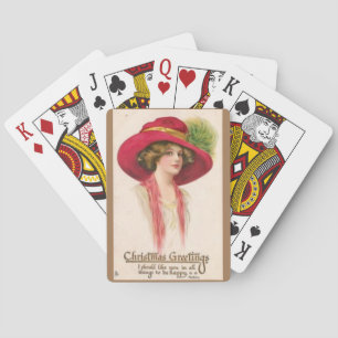 Jeu De Cartes Fantastique Dame de Noël