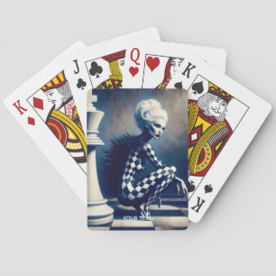Jeu De Cartes Fantastique Dame Noire Et Blanche Mignonne