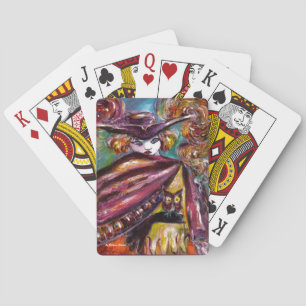 Jeu De Cartes FAUST / Masque mystérieux avec Tricorne et Chouett