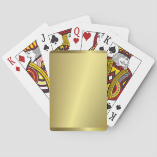 Jeu De Cartes Faux Gold Metallic Look Élégant Modernisme tendanc