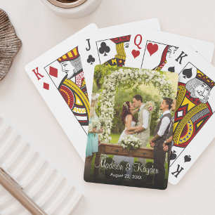 Jeu De Cartes Faveur de mariage photo personnalisée