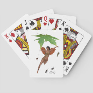 Jeu De Cartes Fée Cute Avec Ailes Brown Jouer Des Cartes