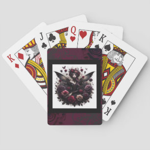 Jeu De Cartes Fées Florales de Roses Bourguignonnes de la Forêt 