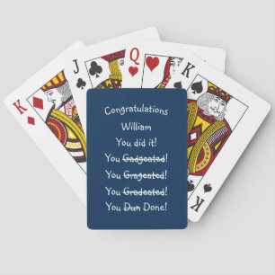 Jeu De Cartes Félicitations Graduate Funny Graduation Poker