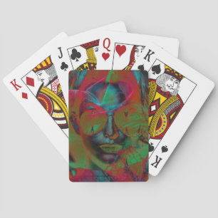 Jeu De Cartes Femme abstraite jouant aux cartes