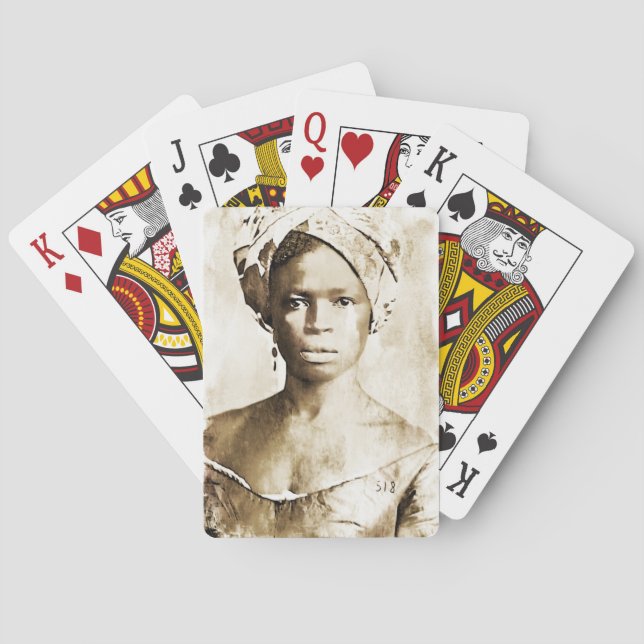 Jeu De Cartes Femme afro-américaine (dos)