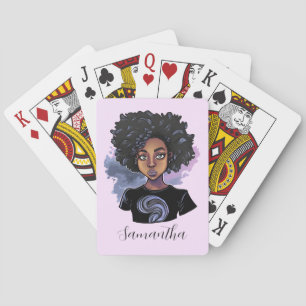 Jeu De Cartes Femme afro-américaine pétillante