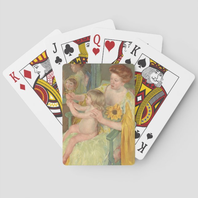 Jeu De Cartes Femme au tournesol | Mary Cassatt (dos)