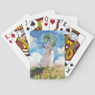 Jeu De Cartes Femme avec l'art vibrant de Parasol Claude Monet