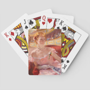 Jeu De Cartes Femme avec un collier de perle   Mary Cassatt