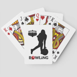 Jeu De Cartes Femme Bowling Jouer Des Cartes