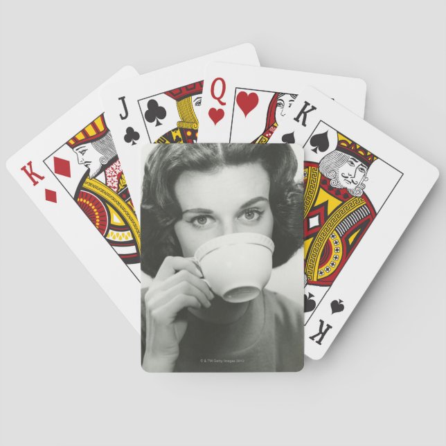 Jeu De Cartes Femme buvant (dos)
