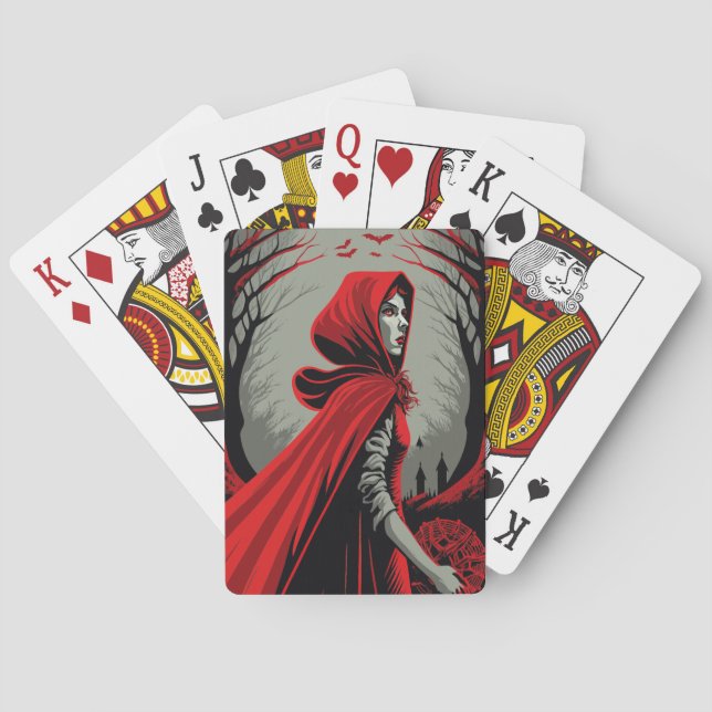 Jeu De Cartes Femme de loup rousse (dos)