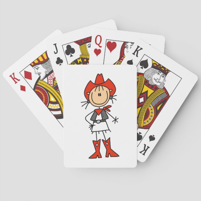 Jeu De Cartes Femme en T-shirts et cadeaux rouges (dos)