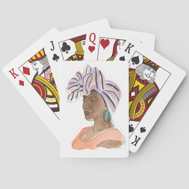 Jeu De Cartes Femme forte et belle (dos)