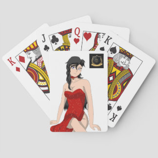 Jeu De Cartes femme rouge