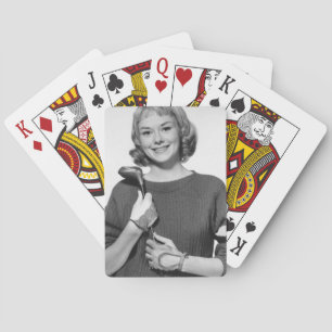 Jeu De Cartes Femme tenant un club de golf