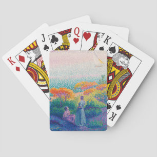 JEU DE CARTES FEMMES AU BORD DE LA MER PEINTURE