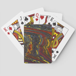 Jeu De Cartes Fer à Tiger en rouge, jaune, bleu